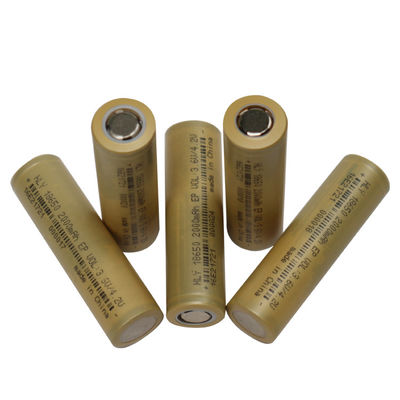 FCC cilíndrico da bateria recarregável da bateria 3,6 v 2000mah do íon 18650 do lítio