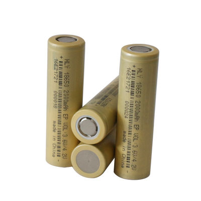 Lítio brilhante cilíndrico Ion Battery Cells da lanterna elétrica do poder móvel 18650 2000mAh