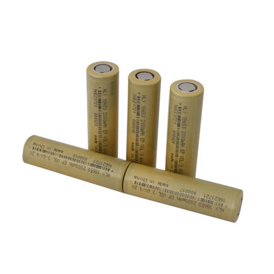 Pilha de bateria dos ciclos 2000mah 18650 do lítio 500 da taxa alta 3,6 V para ferramentas elétricas