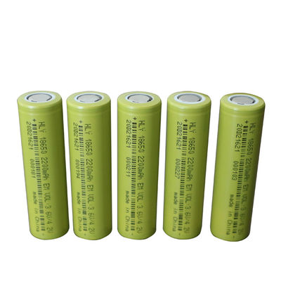 Lítio de 18650 células cilíndrico Ion Battery 2200mah 18650 da bateria 3.6V da taxa UN38.3 alta