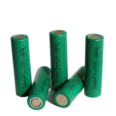 Células de bateria recarregáveis do lítio 2500mah 18650 para o armazenamento de energia