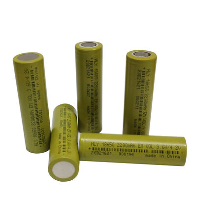 3,6 volts 18650 2200mah Li Ion Battery High Capacity recarregável super