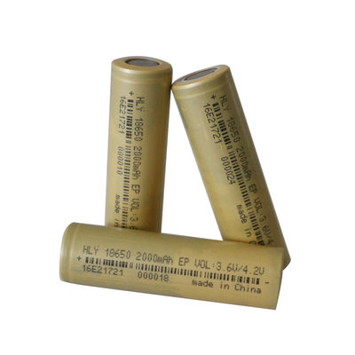 Bateria móvel UN38.3 recarregável do poder 2000mah 18650 para a lanterna elétrica brilhante