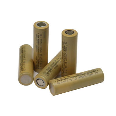 Rate Rechargeable Li Ion Battery alto cilíndrico 2000mAh 18650 RoHS para ferramentas elétricas