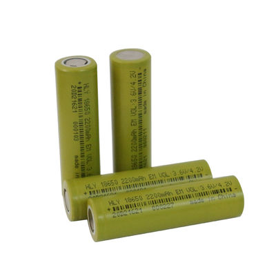 Pilha de bateria recarregável de pouco peso UN38.3 do íon 2200mah 18650 do lítio HLY
