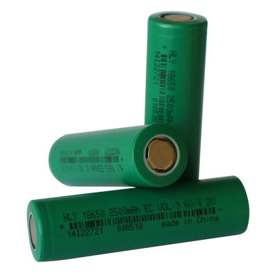 2500mAh 3.6V personalizou a pilha recarregável do poder da bateria solar 18650
