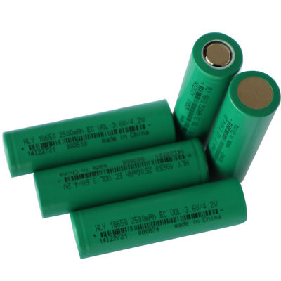 Baterias altas exteriores Li Ion Pack 3.6V 2500mah da taxa 18650 da descarga do armazenamento de energia