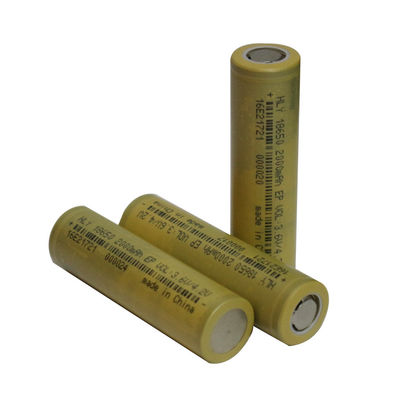 18650 células de bateria solares recarregáveis de 3,6 volts 2000mAh para a eletrónica do lar/Ebike