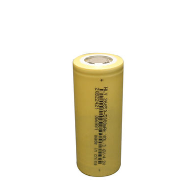 Células de bateria cilíndricas 3.6V 5000mAh do lítio longo da vida de ciclo 26650 recarregáveis