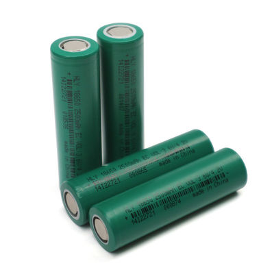Células de bateria cilíndricas 3.6V 2500mah do OEM de HLY 18650 para veículos elétricos