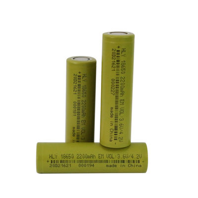 Bateria 2200mah alta da segurança 18650 bateria de lítio cilíndrica 0.5C de 500 vezes