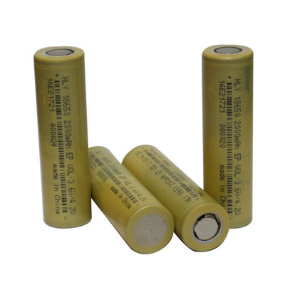Lítio alto Ion Battery 2000mAh 3.6V de Rate Capability 18650 para veículos elétricos