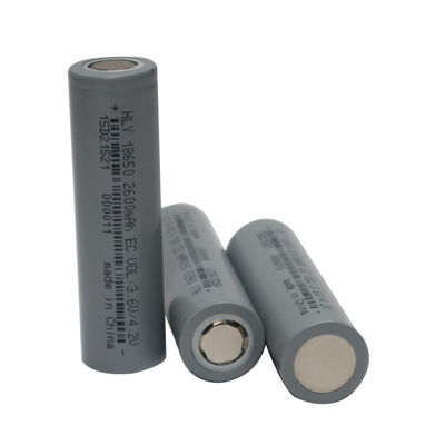 Vida de ciclo longa da bateria 3.6V do de alta capacidade 0.5C 2600mah 18650