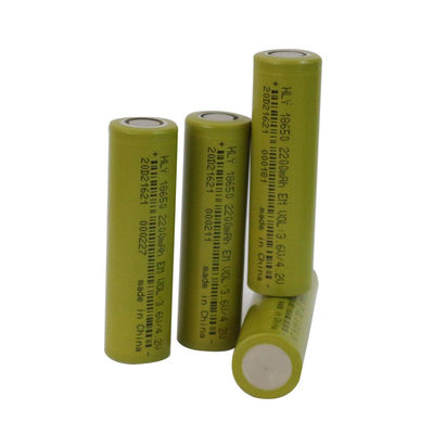 Pilha de bateria longa da vida de ciclo 18650, 3,6 bateria de lítio do volt 2200mah