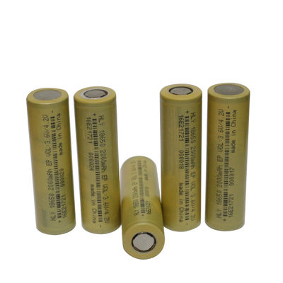 Lítio alto Ion Battery 2000mAh 3.6V de Rate Capability 18650 para veículos elétricos